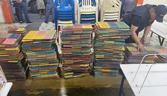 Más de 600 elementos de juego ilegal fueron incautados en las ciudades de Montería y Tuluá.